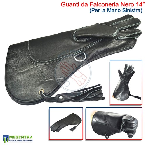 Guanto falconeria pelle - guanto,